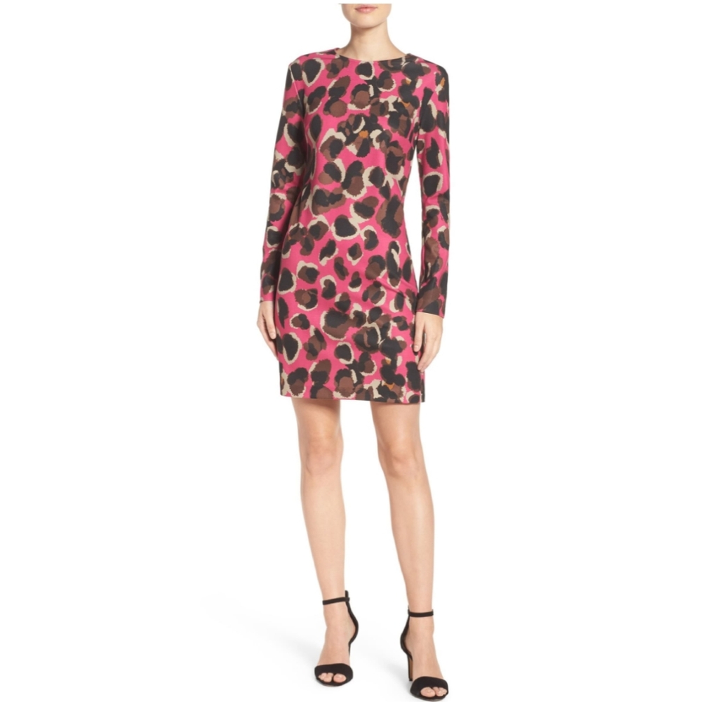 Trina Turk Prodigal Leopard Spot Sheath Dress